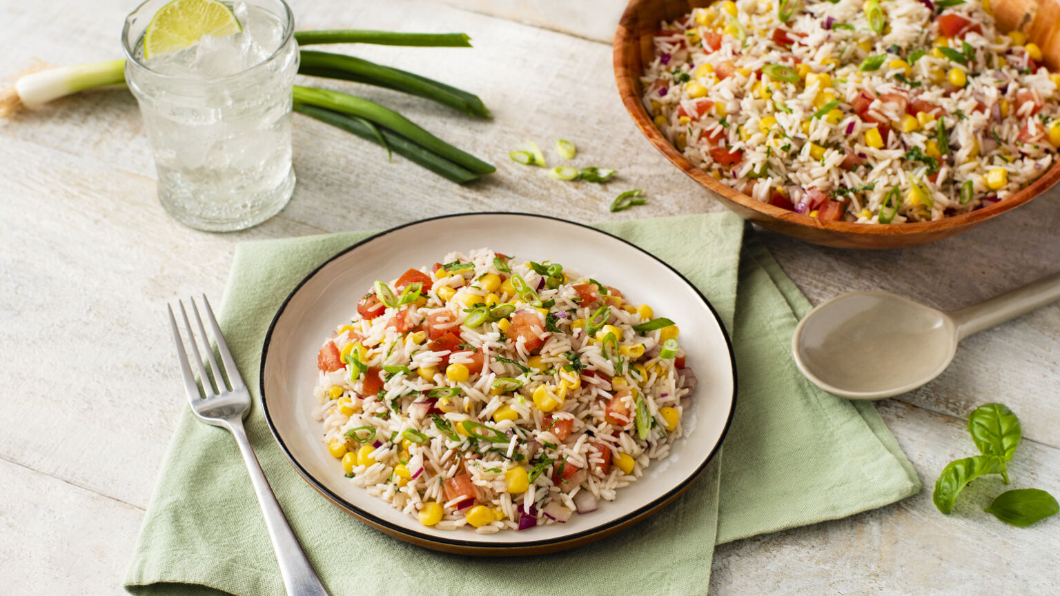 Summer Corn and Rice Salad
