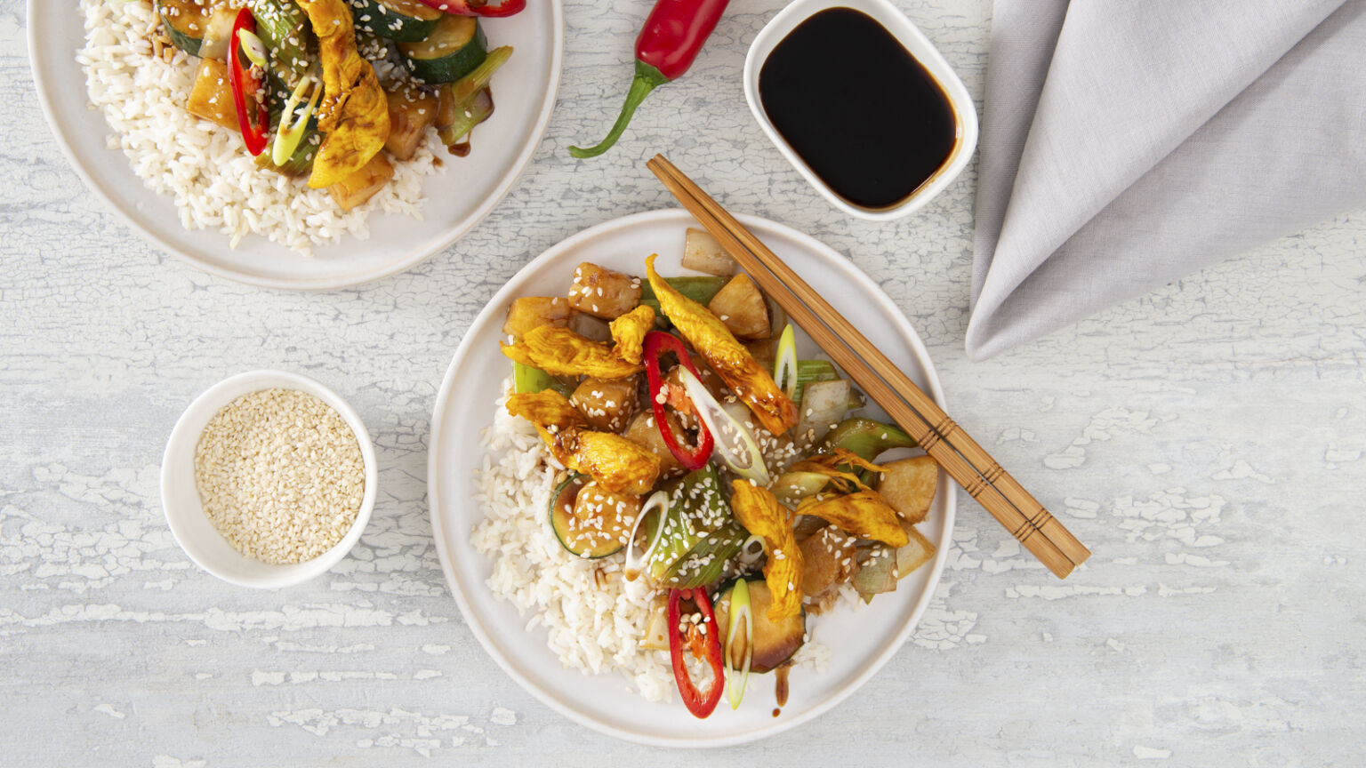 Chicken Zucchini Rice Stir-Fry Recipe