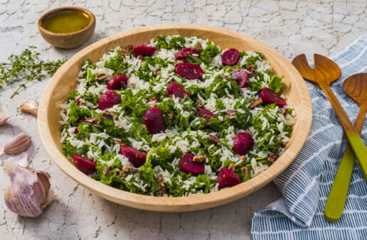 Beet-Kale-and-Jasmine-Rice-Salad-with-cider-dressing