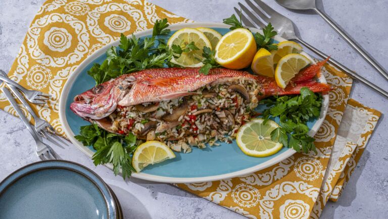 Baked Stuffed Snapper