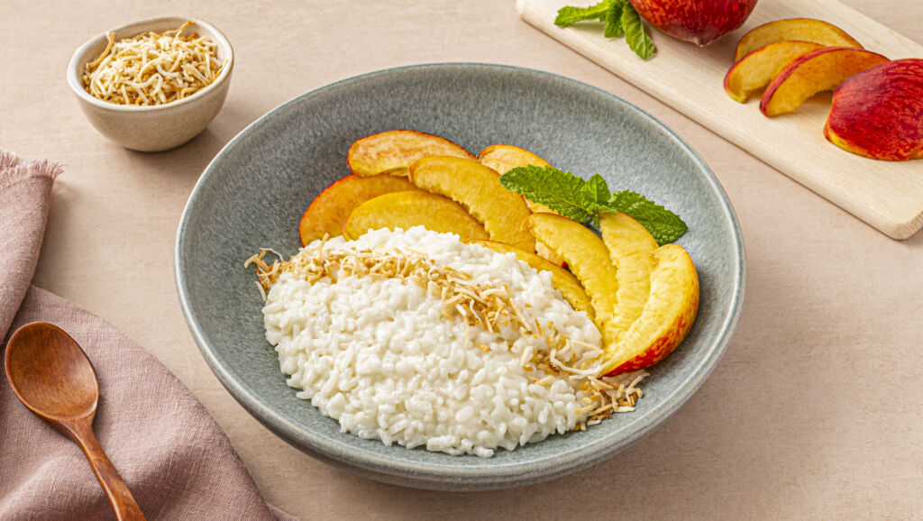 Peach Sticky Rice