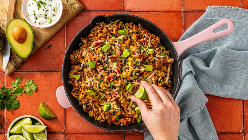 mexican beef and rice skillet jasmine rice recipe
